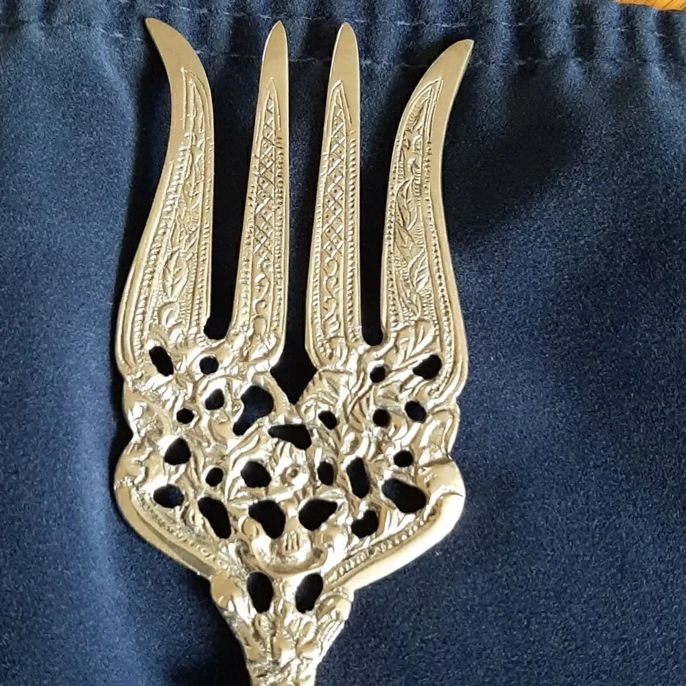 Vintage Paragon triple plate serving spoon and fork.